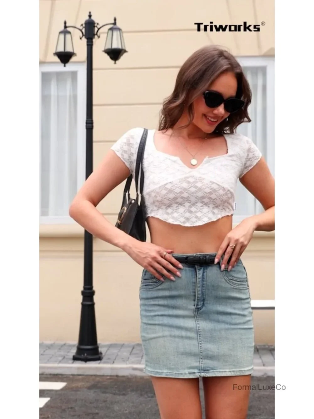 Women's Skinny Faux Leather Belt with Matching Buckle for Jeans